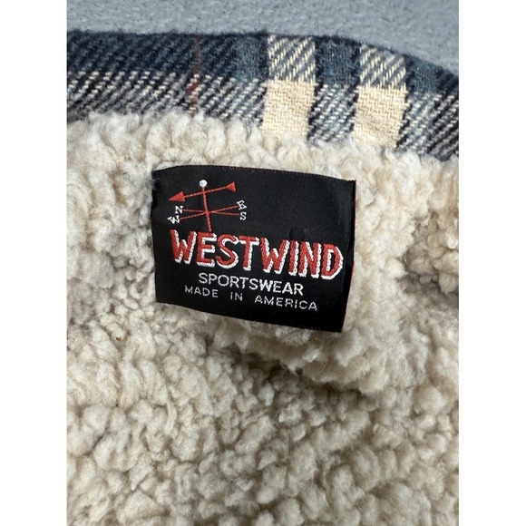 Vintage West Wind Sportswear Sherpa Lined Jacket Mens XL Wool Full Zip USA Made - Picture 4 of 13